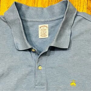 Brooks Brothers Original Fit Carolina Blue XXL Polo Shirt Supima Cotton New!